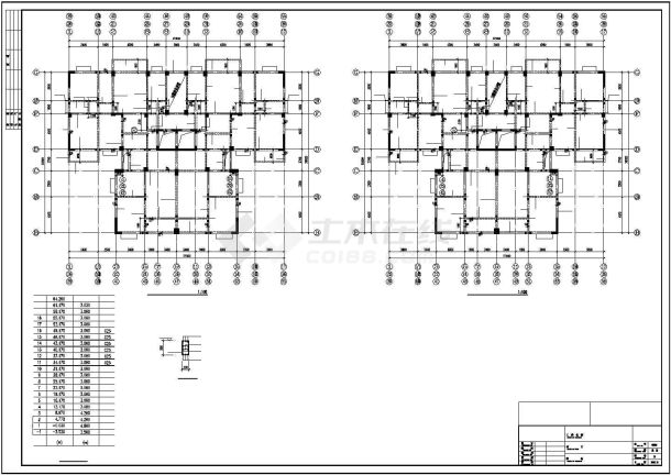 十九层框剪结构宾馆结构施工图-图二