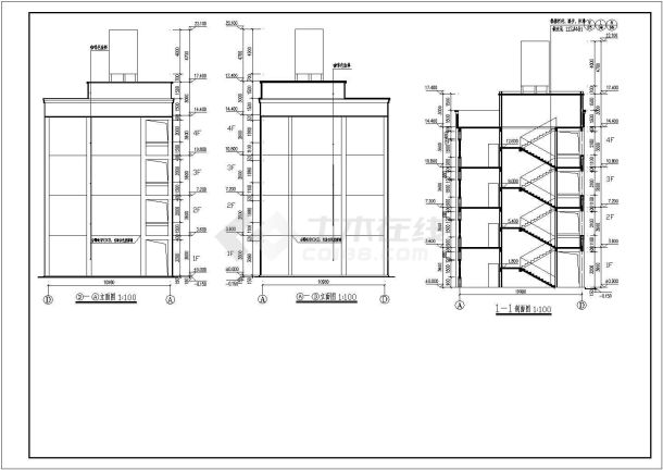 【江苏省】]某教学楼宿舍建筑施工图-图二