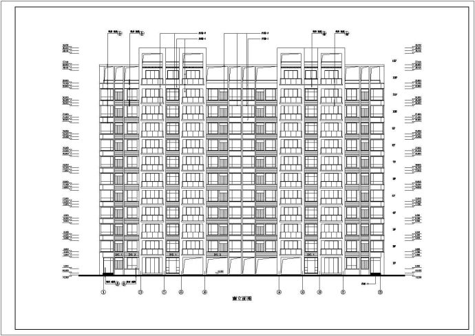 某地区某高层住宅楼建筑施工图（共8张）_图1
