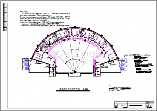 【浙江】多功能展厅空调通风系统设计施工图-图一