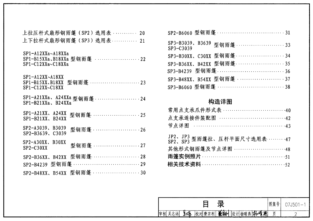 07J501-1 钢雨蓬(一)玻璃面板-图二