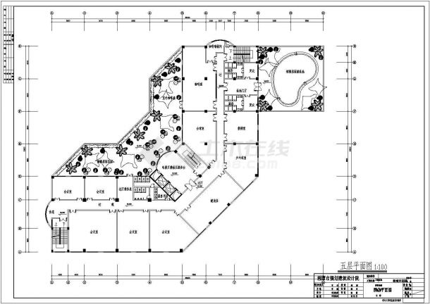 【湘潭市】某地区大酒店建筑设计方案图-图二