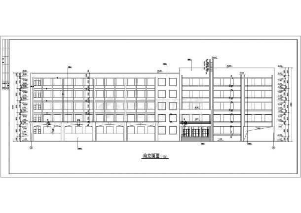 某地区高校教学楼建筑设计方案cad图-图一