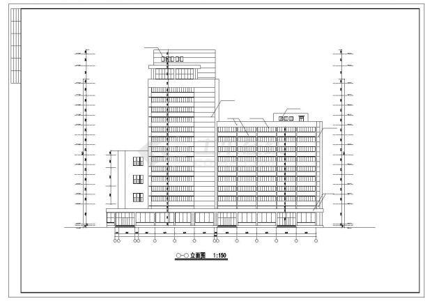 【江苏省】常州市旅馆外观改造建筑图-图二