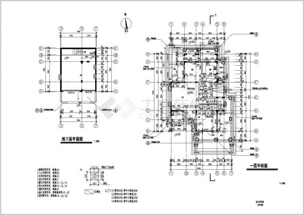 某三层别墅建筑设计图（长17.14米 宽12.04米）-图二