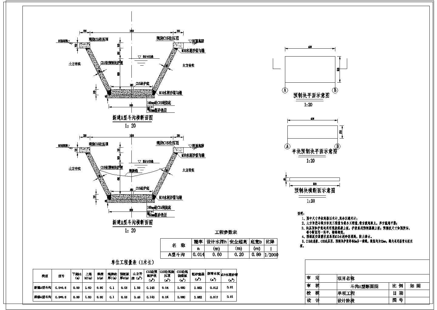 【江西】高标准基本农田建设土地整治工程初步设计施工图