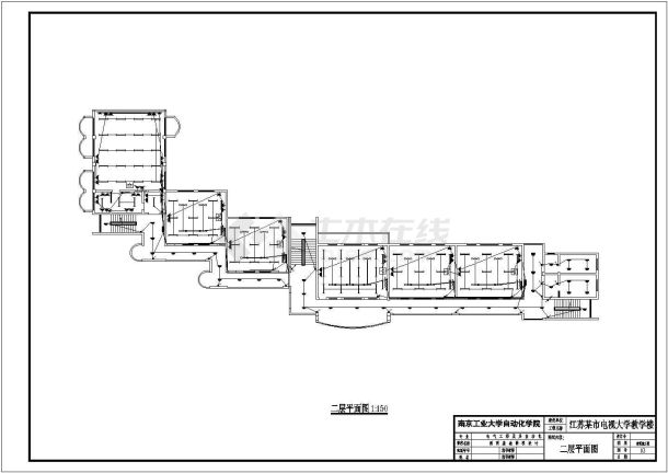 某地区教学楼简单的电气施工图-图二