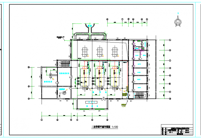 某地15万平米采暖锅炉房工艺设计图CAD图纸_图1
