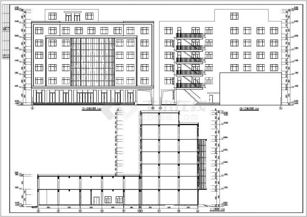 某大酒店建筑图（含建筑设计说明）-图一