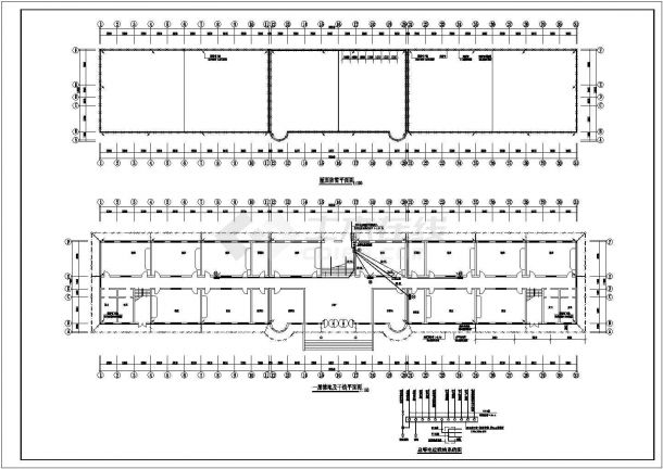 普通教学楼电气规划CAD套图-图一