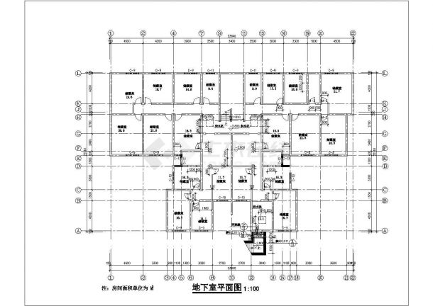 某高级小区六层住宅楼建筑施工详图-图一