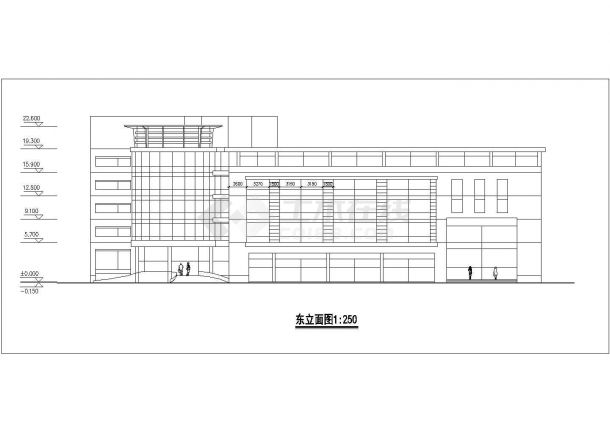 某地区某五层U字型酒店方案建筑图-图二