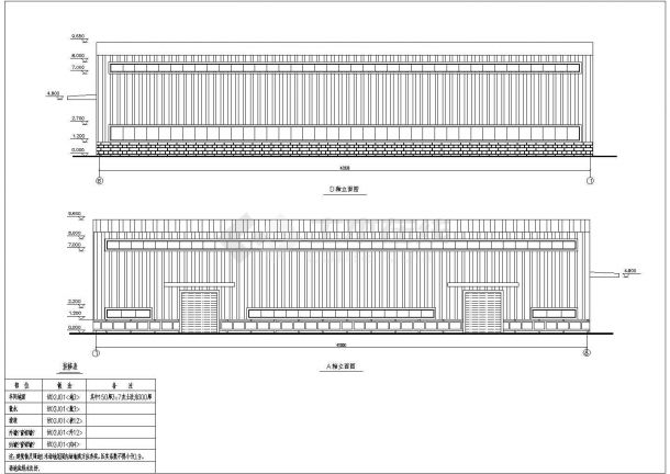 某1层钢结构厂房建筑设计施工图（共5张）-图二