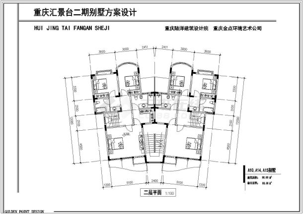 某欧式别墅建筑施工设计CAD套图-图二