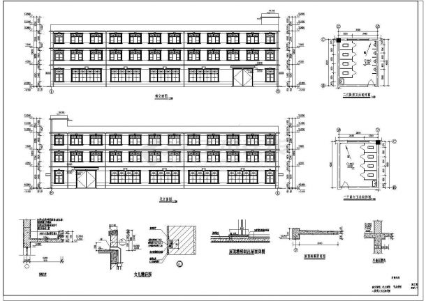 泰瑞工厂车间建筑结构设计图（框架结构）-图一