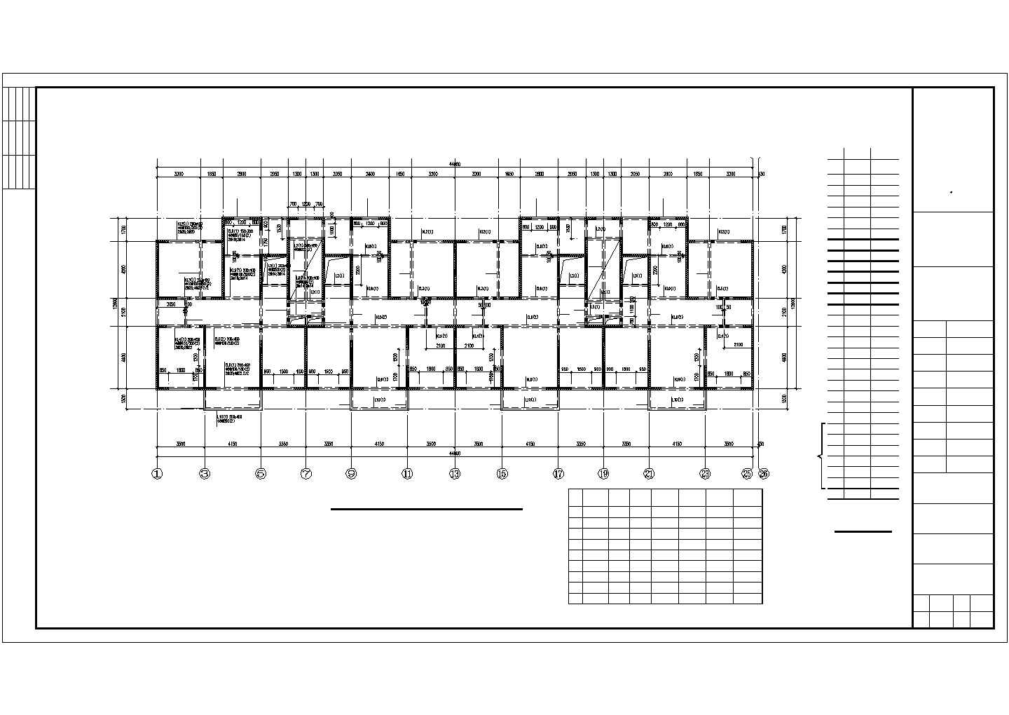 某27层剪力墙住宅结构设计图