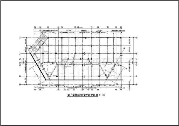 某精致框架教堂结构施工设计CAD布置图-图一