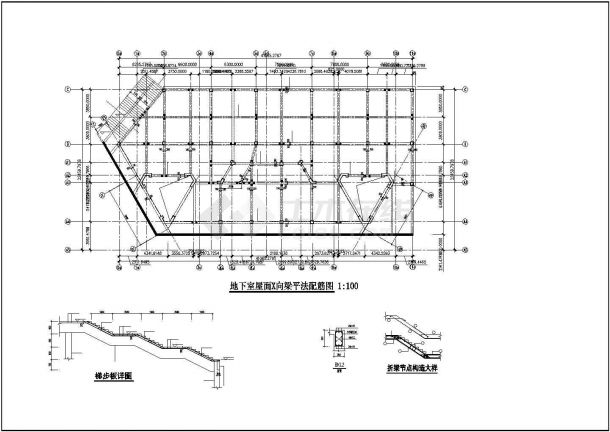 某精致框架教堂结构施工设计CAD布置图-图二