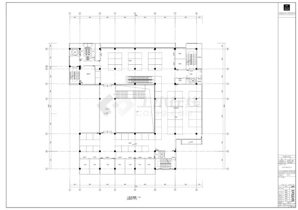 粮丰农贸市场-平立剖建筑施工CAD图-图二