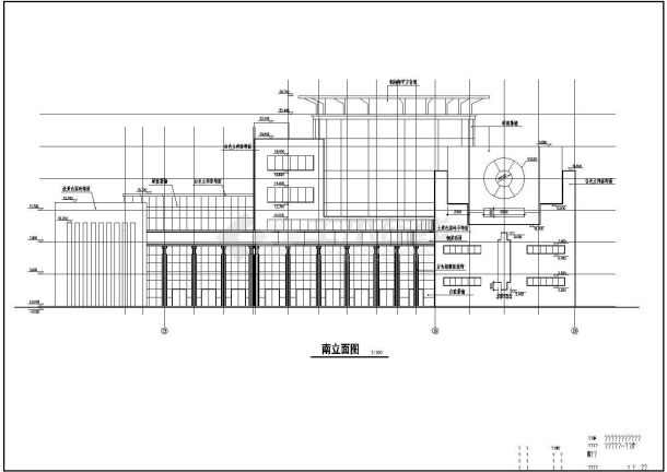 邓桥商业城建筑设计施工图（共11张）-图二