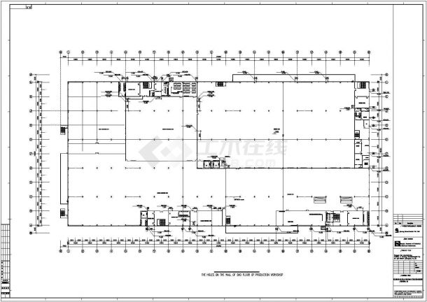 二层钢结构厂房生产车间结构施工图-图二