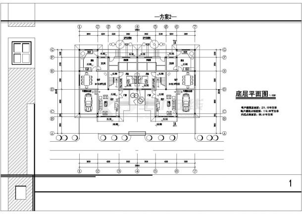 川南市某大型民居住宅楼设计方案CAD布置图-图一