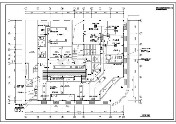 某宾馆水环热泵空调CAD系统图-图二