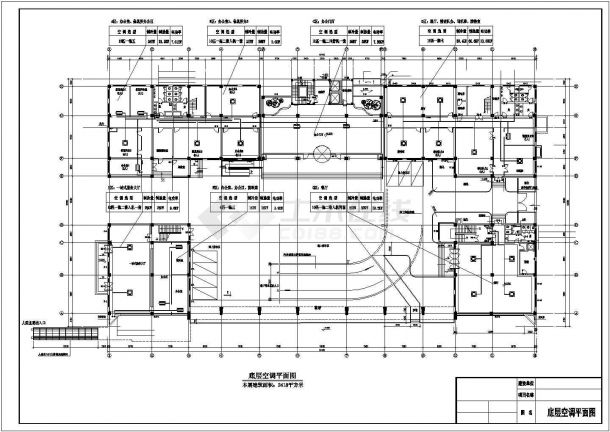 某多层办公楼空调CAD设计参考图-图一