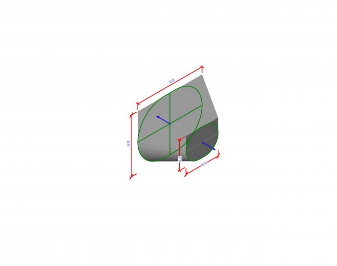 M_变径_椭圆形 - 长度_图1