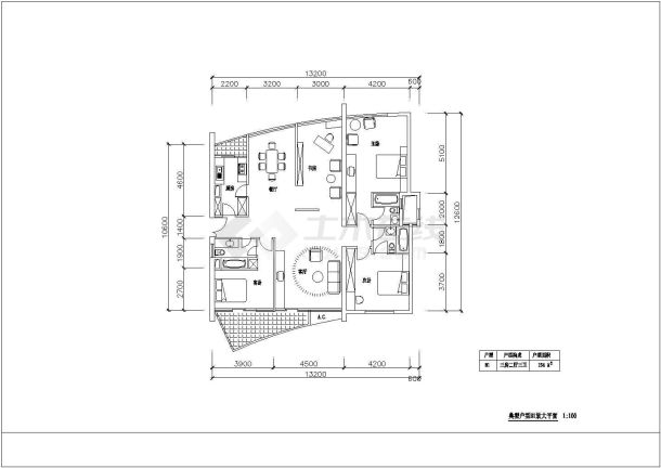 某跃式住宅楼建筑平面图-图一