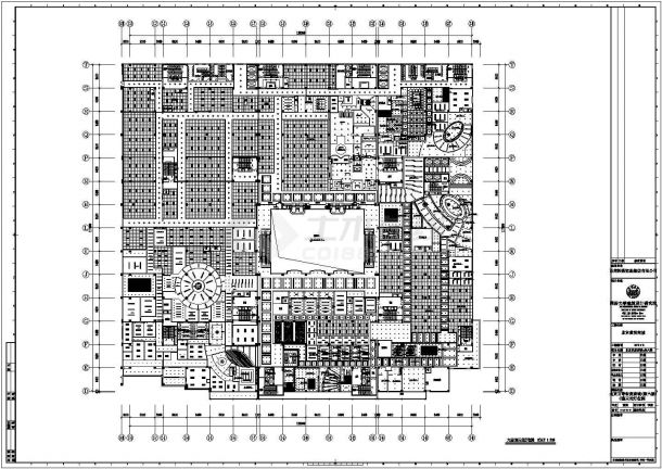 【北京】某世贸商城建筑施工图（共4张）-图一