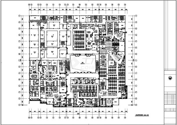 【北京】某世贸商城建筑施工图（共4张）-图二