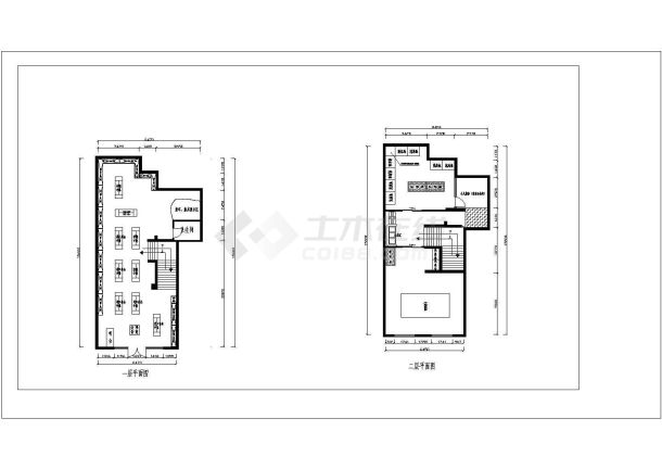 某地二层楼母婴店装修布局图-图二