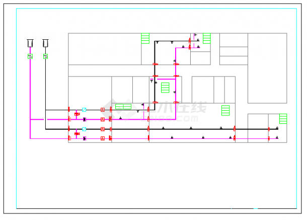 【湖南】大型现代地铁站空调通风及防排烟系统设计施工图（大院设计）-图一