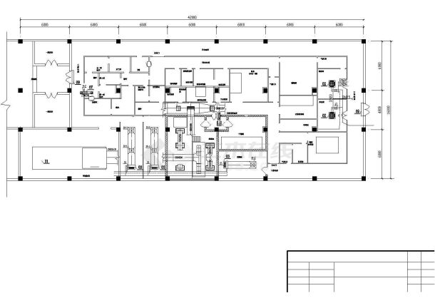 某地车间平面空调CAD图纸-图一