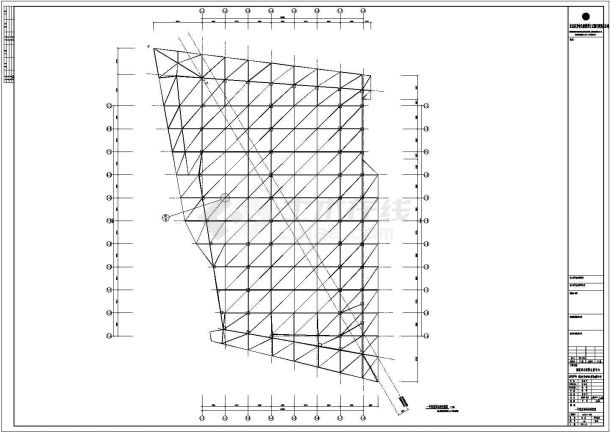 福建泉州南安会展中心（网壳+滑移支座）结构施工图-图二