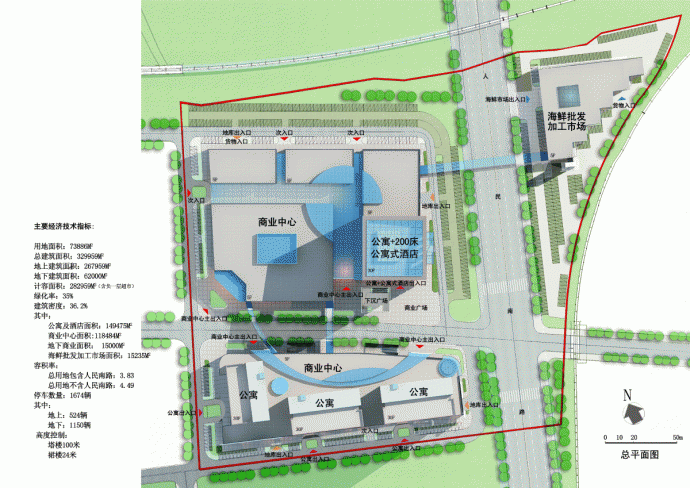 广东某城市商业综合体设计方案_图1