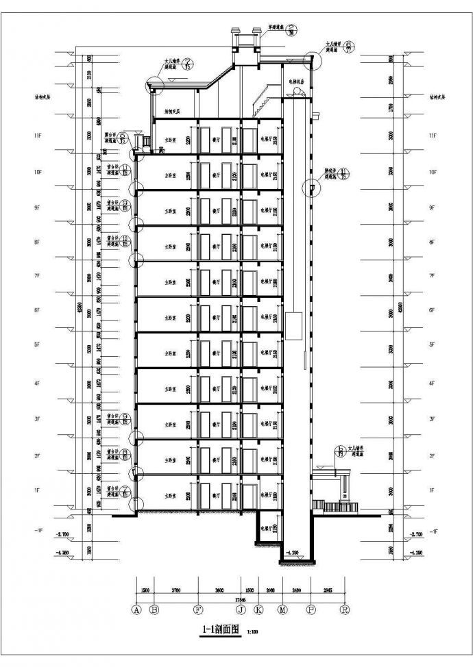 某地多层洋房建筑施工图（共18张）_图1