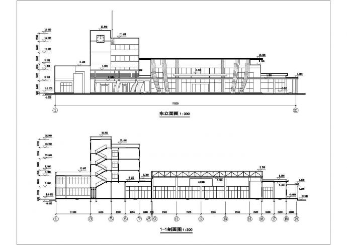 某市四层汽车客运站建筑设计图_图1
