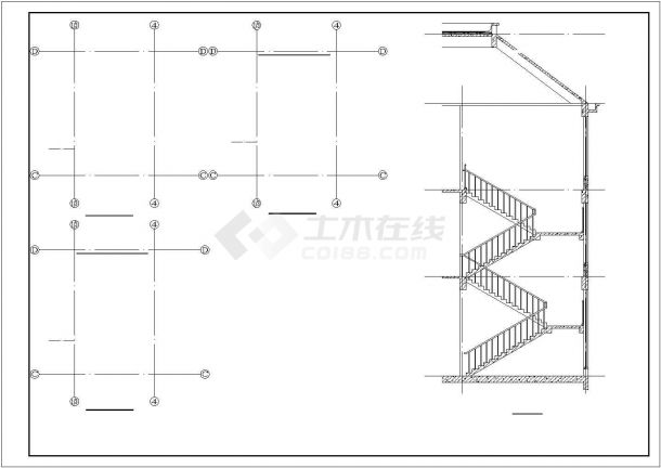 三层欧式大型办公楼建筑设计施工图-图二