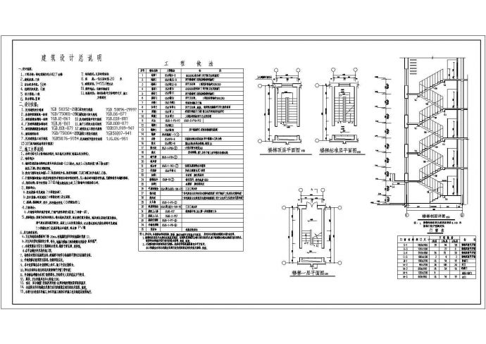 花园多层住宅建筑施工组合CAD参考图_图1