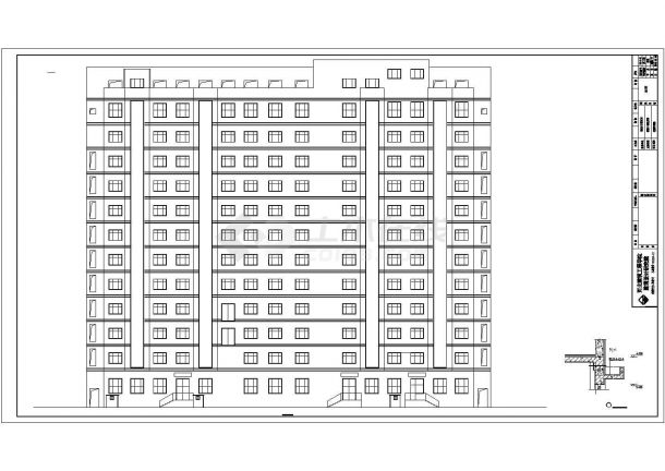 某市教育局十二层建筑设计施工图（全套）-图二