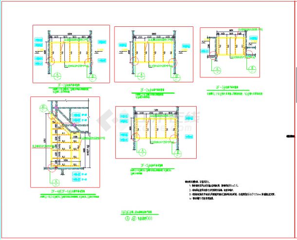 楼栋之间连廊钢结构施工图（包括连廊平面布置图等）-图二