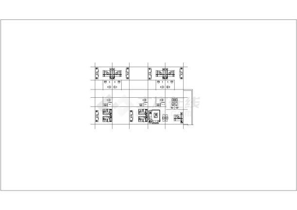 某地招待所建筑方案设计图（共3张）-图一