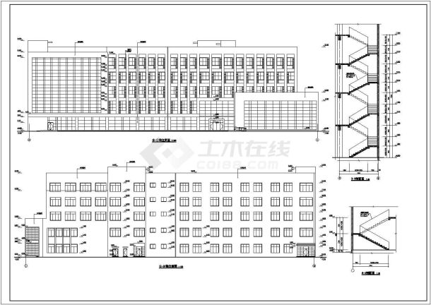 某地综合楼建筑设计施工图（共7张）-图一