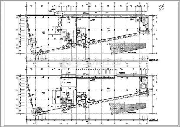 某地综合楼建筑设计施工图（共7张）-图二