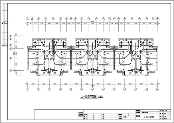 某小区六层民用住宅电气设计详图-图一