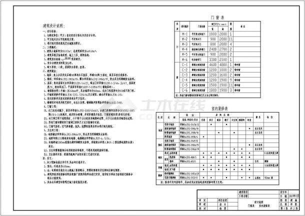 某框架结构小别墅建筑结构施工图-图一