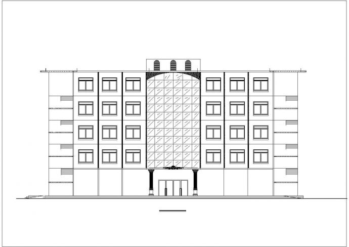 【柳州】某单位办公楼建筑设计施工图纸_图1