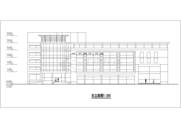 某小区某酒店方案建筑设计图（共9张）-图二